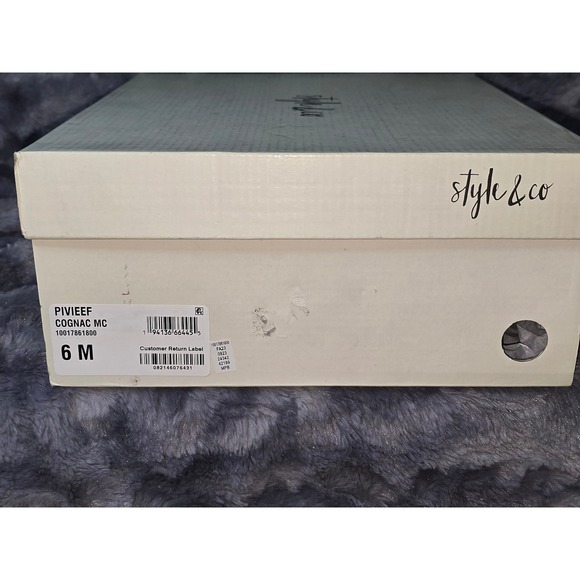 NWB Style & Co PIVIEE Women's Tan Suede Ruched Ankle‎ Boots Block Heel Size 6 - Picture 7 of 7